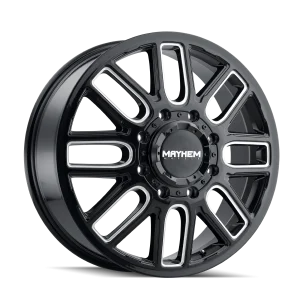 Mayhem – COGENT DUALLY – Black – 20″x8.25″ 115mm – Summer Wheels – 8107D-2881BMF115